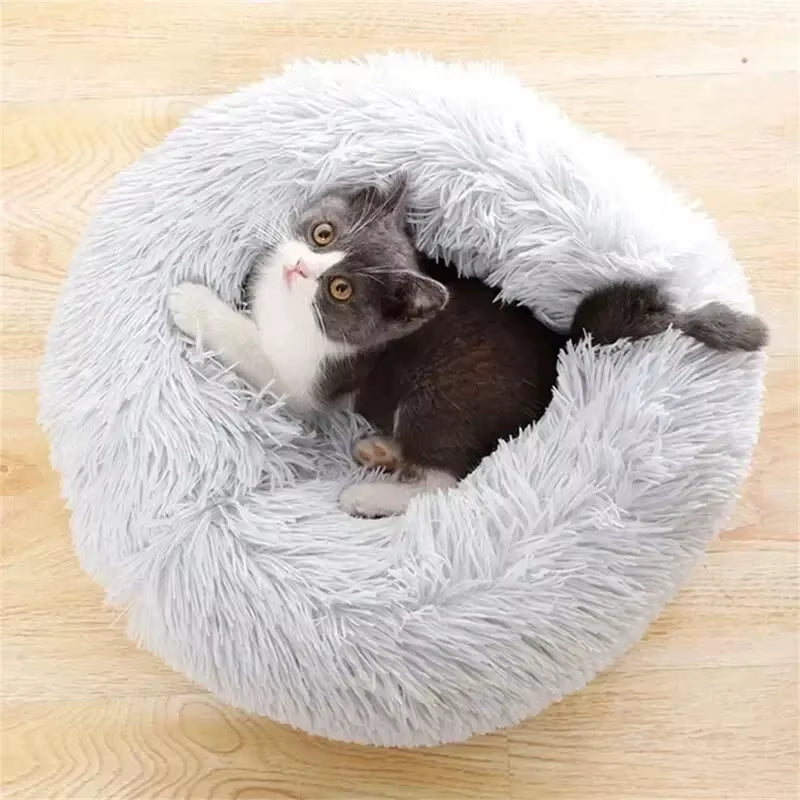 40Cmcat Bed Warm Sleep Cat Nest Soft Plush Family Pets Dog Bed Basket Pad Cat Bed Cat Mat Animals Sleeping