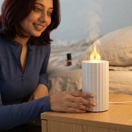 Simulation Flame Aromatherapy Humidifier
